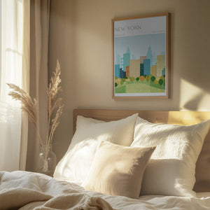 Tablou înramat „New York, Central Park” de longwayhome