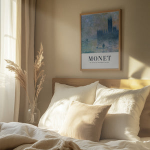Tablou înramat „The Houses of Parliament” de Claude Monet