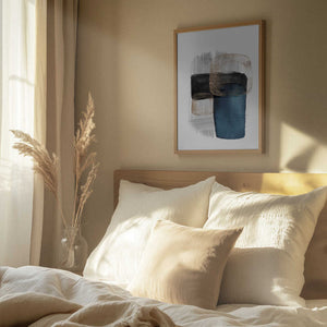 Tablou înramat „Night Blue-3” de Sally Ann Moss