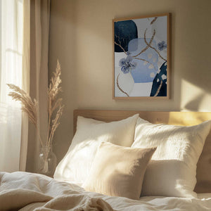 Tablou înramat „Floral Blue-2” de Sally Ann Moss