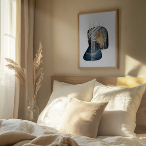 Tablou înramat „Stunning Blue-3” de Sally Ann Moss