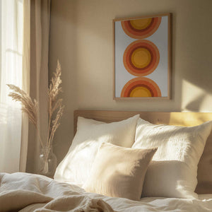 Tablou înramat „Retro Sun Circles” de THE MIUUS STUDIO