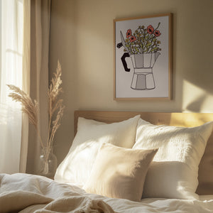 Tablou înramat „Moka Flowers” de Florent Bodart