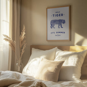 Tablou înramat „Smile Tiger” de Florent Bodart
