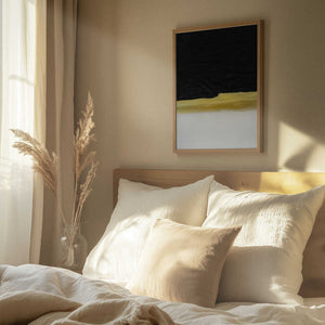 Tablou înramat „Black and White Golden Light” de Alyson Storms