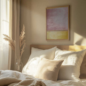 Tablou înramat „Pink and Yellow 3” de Alyson Storms