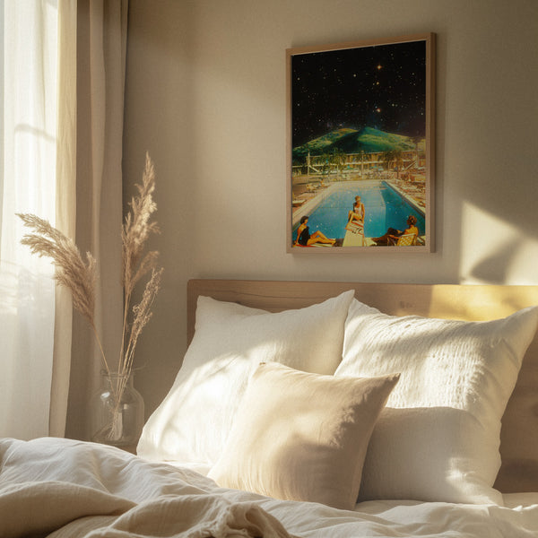 Tablou înramat „Space Pool” de Taudalpoi