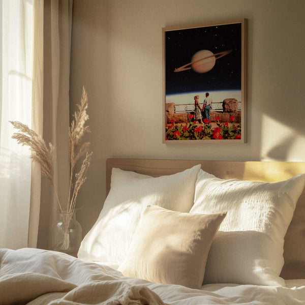 Tablou înramat „Lovers In Space” de Taudalpoi