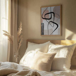 Tablou înramat „Smooth Shapes 1” de Sally Ann Moss