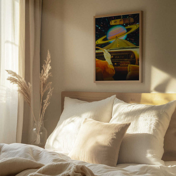 Tablou înramat „Saturn Commute” de Taudalpoi