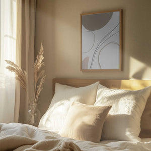 Tablou înramat „Abstract Line Art” de Melloi Art Prints