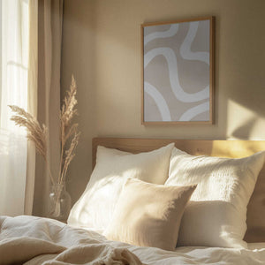Tablou înramat „Squiggly Abstract Art” de Melloi Art Prints