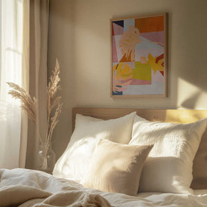 Tablou înramat „Organic Bauhaus Geometry Leaves” de Ana Rut Bre