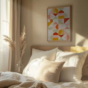 Tablou înramat „Bauhaus Fun Pastel” de Ana Rut Bre