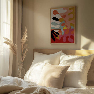 Tablou înramat „Warm Colors Bauhaus Geometry5” de Ana Rut Bre