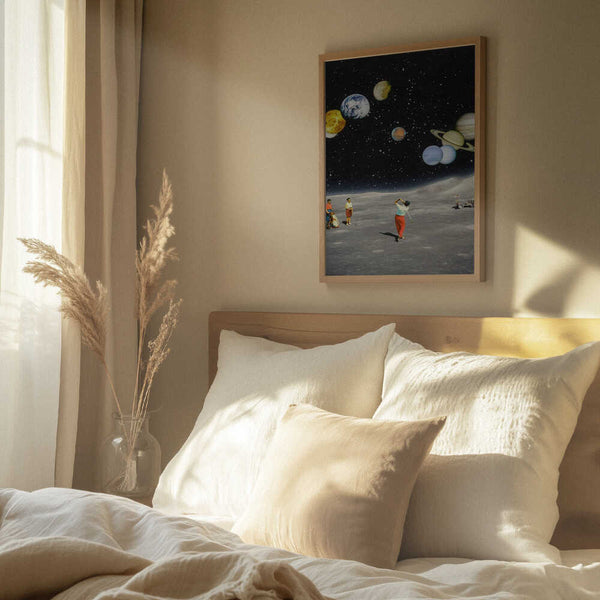 Tablou înramat „Space Golf” de Taudalpoi