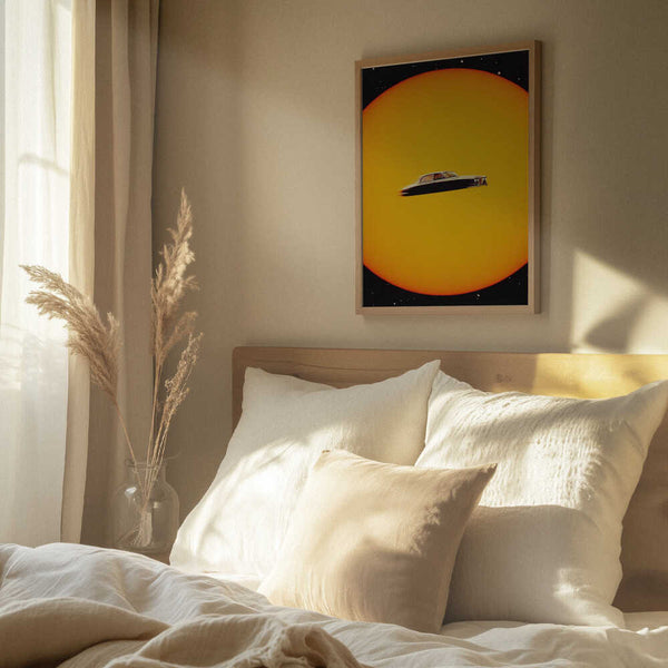 Tablou înramat „Space Chase” de Taudalpoi