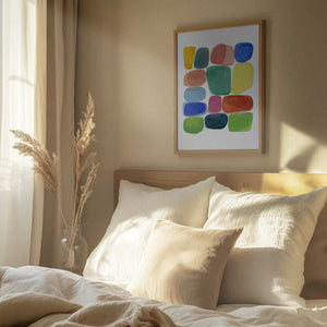 Tablou înramat „Color Blocks 3” de Louise van Terheijden