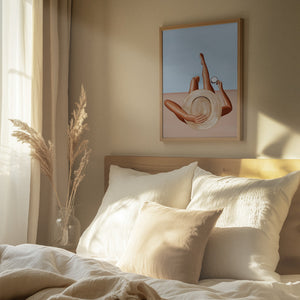 Tablou înramat „Poolside Girl” de Ivy Green Illustrations