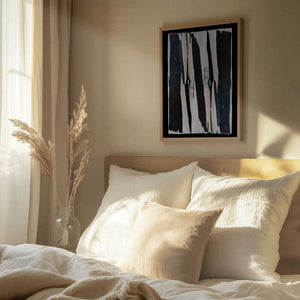 Tablou înramat „Monochrome Stripes” de Shot by Clint