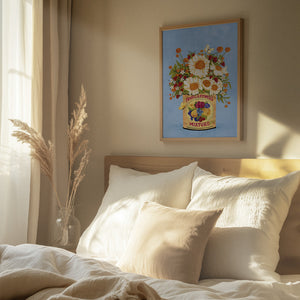 Tablou înramat „Flowers In a Vintage Tea Can” de Raissa Oltmanns