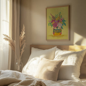 Tablou înramat „Flowers In a vintage Honey Can” de Raissa Oltmanns