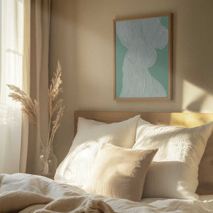 Tablou înramat „Flowing Line Elegance” de Treechild
