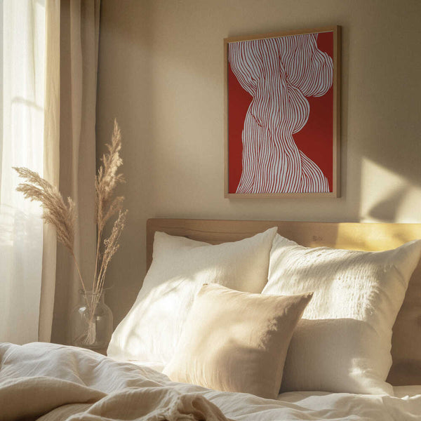 Tablou înramat „Flowing Contours” de Treechild