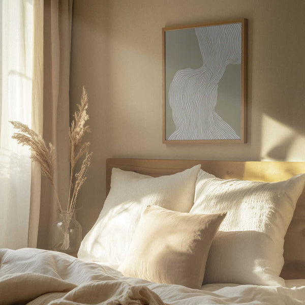 Tablou înramat „Flowing Linescape” de Treechild