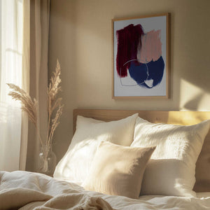 Tablou înramat „Abstract Brush Strokes 10x 300dpi” de Mareike Böhmer