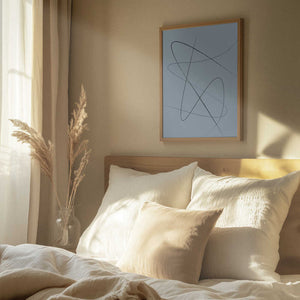 Tablou înramat „Blue Abstract No2” de Oju Design
