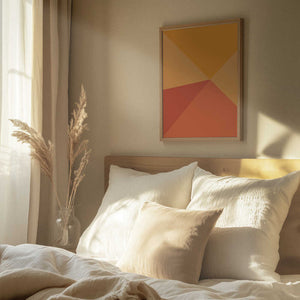 Tablou înramat „Four Triangles” de Oju Design