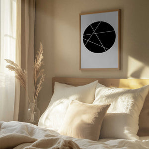 Tablou înramat „Circle Line” de Oju Design