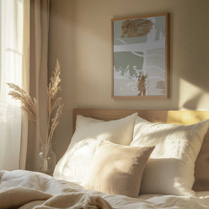 Tablou înramat „simply green-1” de Sally Ann Moss