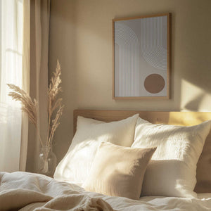 Tablou înramat „Beige Arc Poster” de Elena Ristova