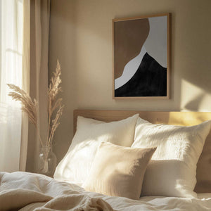 Tablou înramat „Abstract Beige and Brown Art” de Elena Ristova
