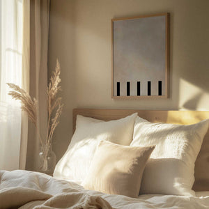 Tablou înramat „Beige Geometric Painting” de Elena Ristova