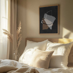 Tablou înramat „Organic Shapes in Earthy Tones” de Elena Ristova