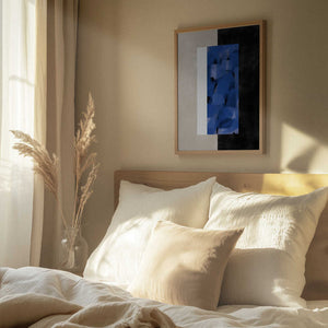 Tablou înramat „Blue Block Essence” de Elena Ristova