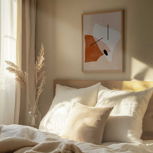 Tablou înramat „Geometric Shapes In Earthy Tones” de Elena Ristova