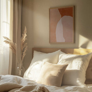 Tablou înramat „Earthy Layers” de Elena Ristova