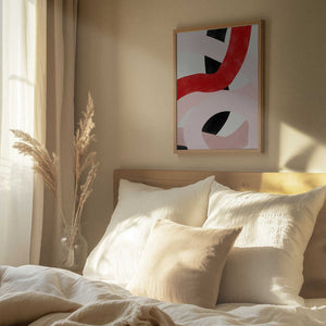 Tablou înramat „Colorful Curves” de Elena Ristova