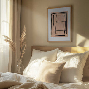 Tablou înramat „Geometric Elegance” de Elena Ristova
