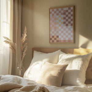 Tablou înramat „Checkerboard Harmony” de Elena Ristova