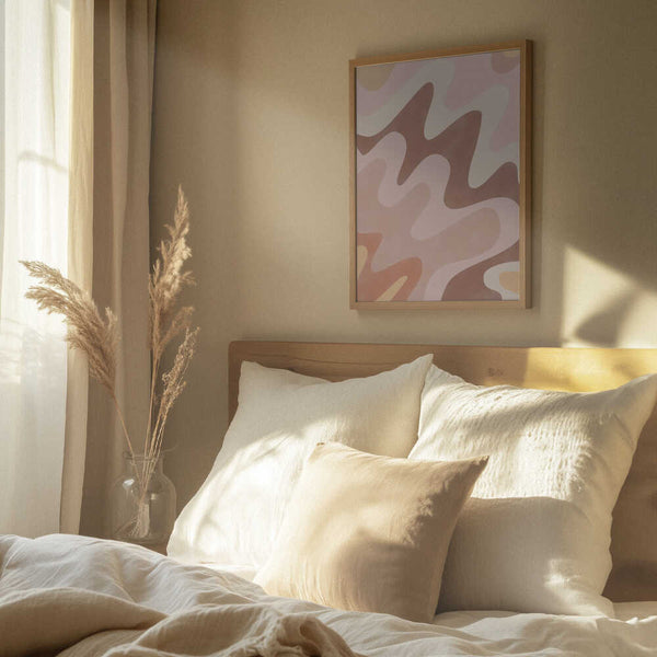 Tablou înramat „Dreamy Wavescape” de Elena Ristova