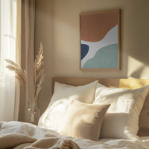 Tablou înramat „Colorful Curves” de Elena Ristova