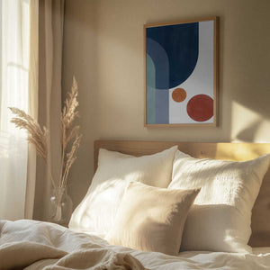 Tablou înramat „Overlapping Circles And Arches” de Elena Ristova
