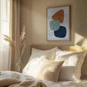 Tablou înramat „Shapes and Lines” de Elena Ristova