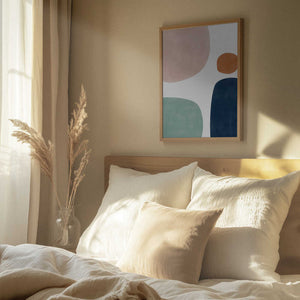 Tablou înramat „Shapes and Hues” de Elena Ristova