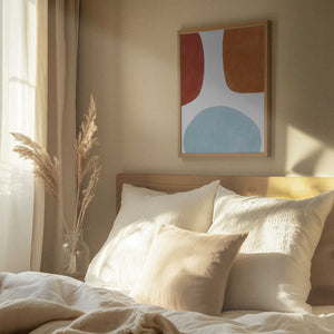 Tablou înramat „Colorful Three Organic Shapes” de Elena Ristova